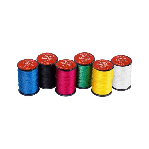 BCY Serving Thread 400 Nylon Multifilament Soft 90 Yards White - 1