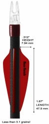Flex Fletch Vanes FFP-187 Shield 1.87