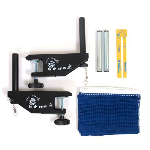 Giant Dragon ITTF Approved Table Tennis Net Iron Set - 4