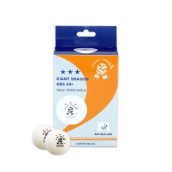 Giant Dragon Table Tennis Balls, Pack of 6, 63066, 3-Star ITTF Approved. - Giant Dragon