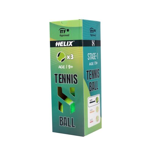 Helix 9+ Yaş ITF Onaylı Tenis Topu Yeşil - 3