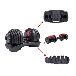 Helix Dumbbell Adjustable AD-24 2.5kg-24kg - 4