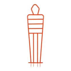 Helix Football Free Kick Mannequin - Red - HELIX