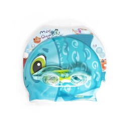 Helix Goggles and Cap Set - TRT Children's Blue World - 1