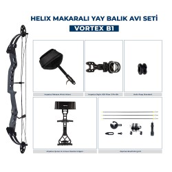 Helix Makaralı Yay Balıkçılık Seti Vortex B1 - 1