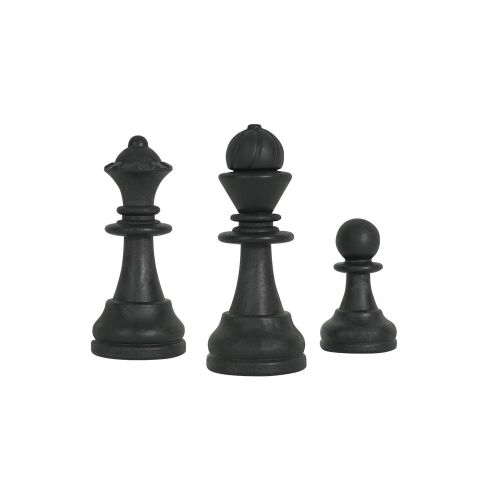 Helix Rolled Chess Set Black - 2