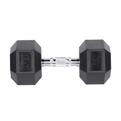 Helix Rubber Dumbbell 12,5 KG - HELIX