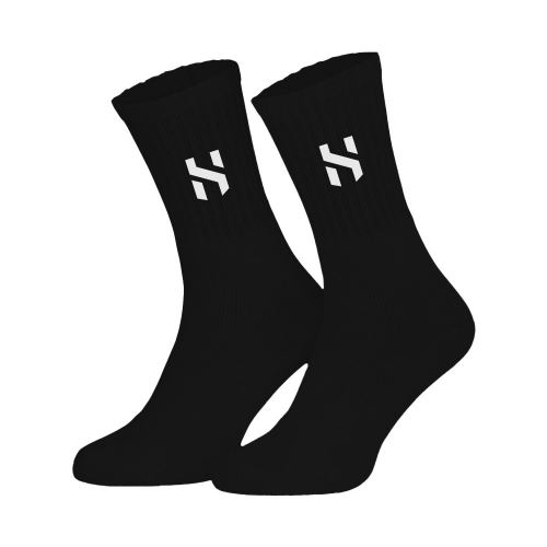 Helix Short Football Training Socks - Black 36-39 - 1