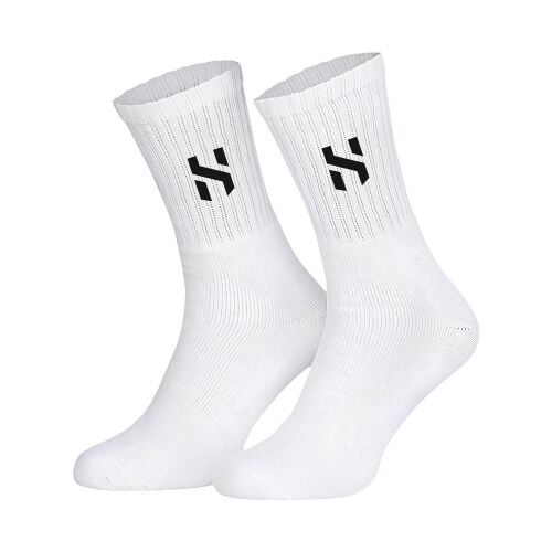 Helix Short Football Training Socks - White 36-39 - 1