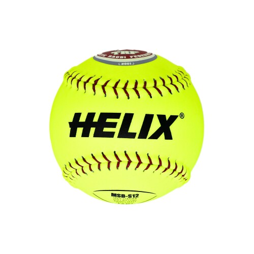 Helix Softball Ball, Soft MSB-S12, TRF Approved. - 1