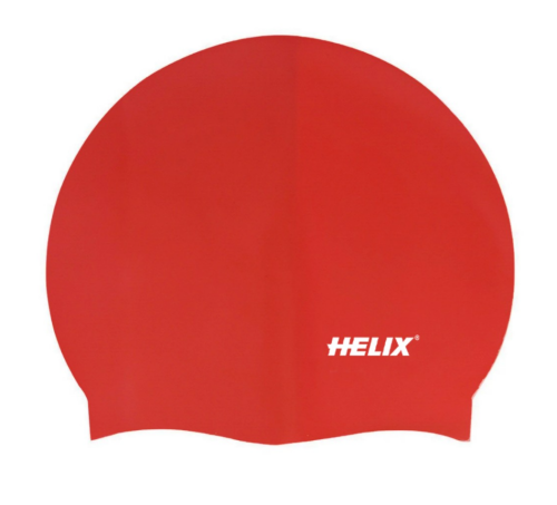 Helix Swim Cap - Red - 1