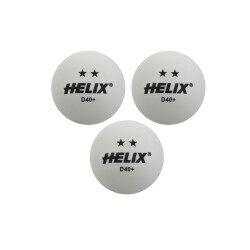 Helix Table Tennis Balls, Pack of 100, D40+, 2 Stars - Helix