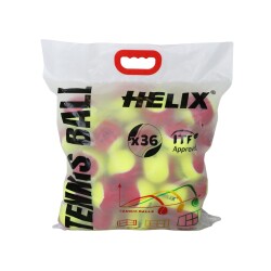 Helix Tennis Balls, 4-7 years, Pack of 36, HT-800, ITF Approved. - Helix