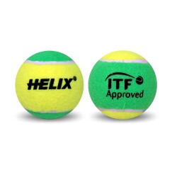 Helix Tennis Balls, 9+ Years, Pack of 3, HT-100, Green, TTF & ITF Approved. - 3
