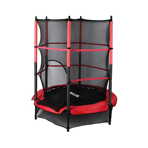 Helix Trampoline with Long Net HTL 55'' Red - 1