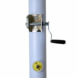 Helix Volleyball Pole, Aluminum, Telescopic - Helix