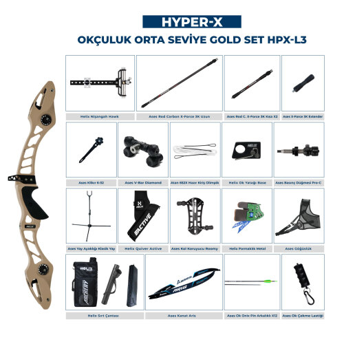 Navek Klasik Yay Orta Seviye Set Hyper-X Gold HPX-L3 - 3