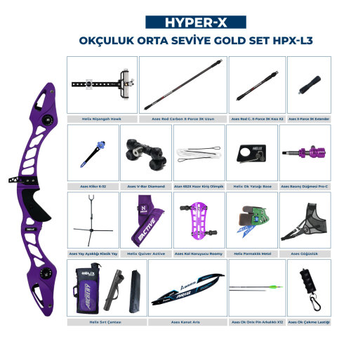Navek Klasik Yay Orta Seviye Set Hyper-X Gold HPX-L3 - 5