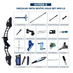 Navek Klasik Yay Orta Seviye Set Hyper-X Gold HPX-L3 - 8