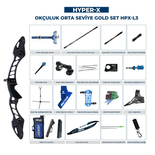 Navek Klasik Yay Orta Seviye Set Hyper-X Gold HPX-L3 - 8