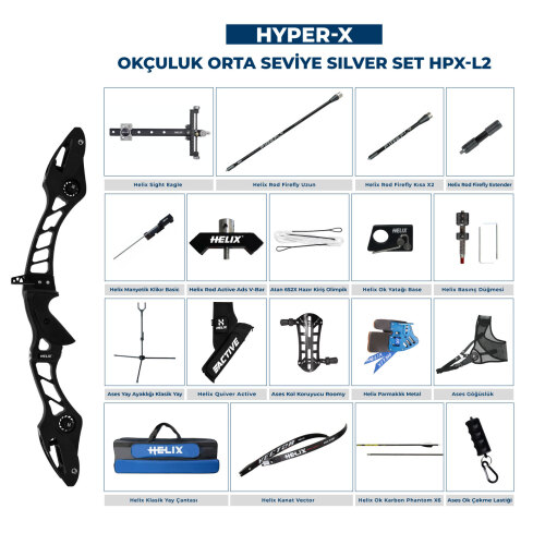 Navek Klasik Yay Orta Seviye Set Hyper-X Silver HPX-L2 - 3