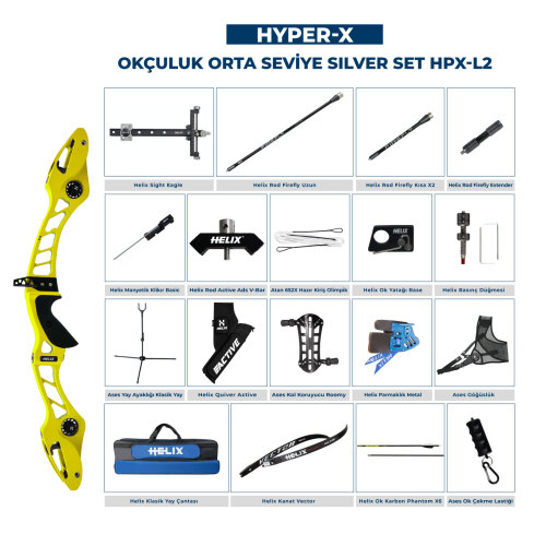 Navek Klasik Yay Orta Seviye Set Hyper-X Silver HPX-L2 - 6