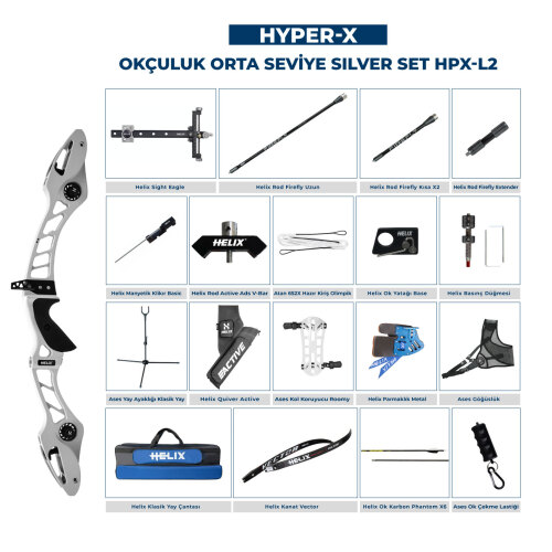 Navek Klasik Yay Orta Seviye Set Hyper-X Silver HPX-L2 - 7