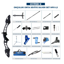 Navek Klasik Yay Orta Seviye Set Hyper-X Silver HPX-L2 - 8