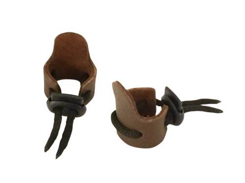 Ottoman Leather Thumb Ring - 1