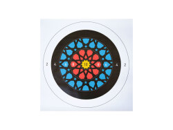 Ottoman Puta Target Face Vinly Selcuk 60x60cm - Ottoman