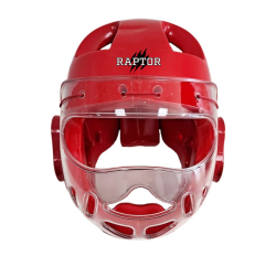 Raptor Camlı Kask TGH Kırmızı - Raptor