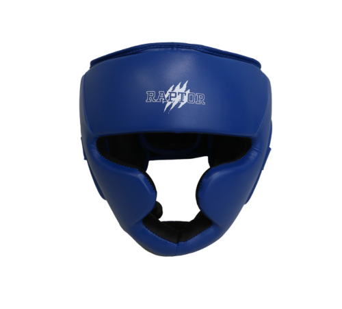 Raptor Open Helmet Kickboxing Head Protector HG Blue - 1