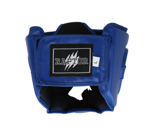Raptor Open Helmet Kickboxing Head Protector HG Blue - 3