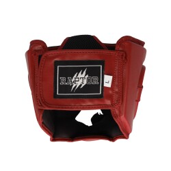 Raptor Open Helmet Kickboxing Head Protector HG Red - Raptor (1)
