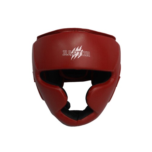 Raptor Open Helmet Kickboxing Head Protector HG Red - 1