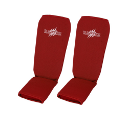 Raptor Shin Guards Muay Thai Red - SPR - Raptor