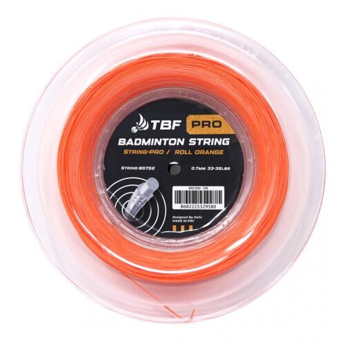 TBF Badminton String 200 Meters - Orange - 1