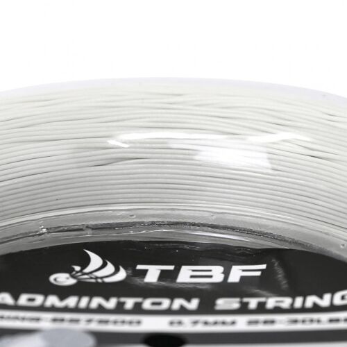 TBF Badminton String 200 Meters - White - 2