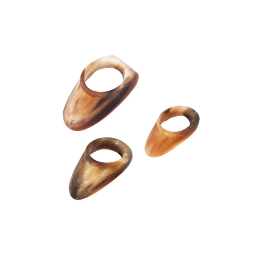 White Feather Thumb Ring - 1