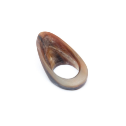 White Feather Thumb Ring - 3