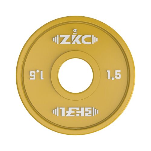 ZKC IWF Approved Training Plate 1.5 Kilograms - 2