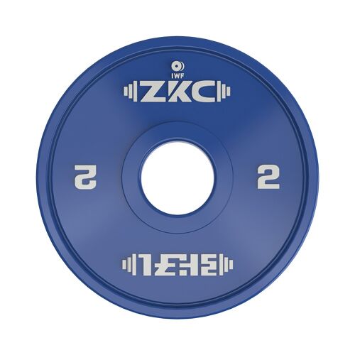 ZKC IWF Approved Training Plate 2 Kilograms - 2