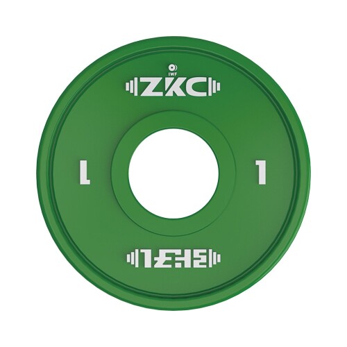 ZKC Training Plate ZKX-I 1kg IWF Approved - 1